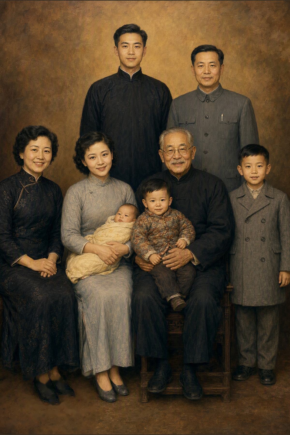 修复后 · 1978年全家福